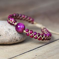 SPECIFICATIONS Style: Bohemia Shape\pattern: Round Model Number: 2315 Material: Stone Gender: Women Function: Mood Tracker Clasp Type: Lace-up Chain Type: Rope Chain Brand Name: NEIPO Bracelets Type: Charm Bracelets Purple Tiger, Color Fucsia, Bracelets With Meaning, Tiger Eye Bracelet, Inner Strength, Braided Bracelets, Blue Bracelet, Spiritual Journey, Rope Chain