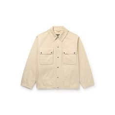 Loro Piana's ‘Toei’ jacket is a smart take on classic workwear. Featuring plenty of utility pockets, it's been made in Italy from beige cotton-canvas and has comfortable elasticated trims, plus an adjustable drawstring waist. Wear yours over a collared shirt or rollneck. Classic Outerwear With Flap Pockets In Neutral Color, Workwear Shacket With Lapel Collar And Multiple Pockets, Workwear Shacket With Multiple Pockets And Lapel Collar, Beige Long Sleeve Outerwear With Cargo Pockets, Beige Utility Jacket With Cargo Pockets For Work, Collared Shacket With Multiple Pockets For Workwear, Utility Beige Outerwear With Side Pockets, Beige Collared Utility Jacket, Beige Utility Jacket With Multiple Pockets