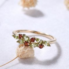 Marquise Peridot Garnet Yellow Gold Ring Vintage Green Red Gemstone Cluster Wedding Ring Dainty Birthstone Ring Anniversary Gift Women Good quality rings take time to make, process time of the ring will be about 3 weeks, when your ring is shipped, tracking number will be given to you! - Ring Size - I can make the rings in any ring size, if the ring size you want is not on the ring size option, please contact with me! - Shipment - Free shipping within USA! - Services - √ Free engraving (Up to 15 Wedding Ring Dainty, Cluster Wedding Ring, Gold Ring Vintage, Van Conversions, Cute Engagement Rings, Virtual Wardrobe, Clothes Jewelry, Comfy Clothes, Red Gemstones