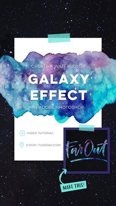 the galaxy effect in adobe and photoshop