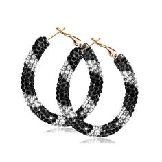 PRICES MAY VARY. Title: LANFUNI Sparkly Black and White Earrings, Inside Out Hoop Rhinestone Black Earrings for Women Trendy Fashion Jewelry. Product Type: Departments > Women > Jewelry > Earrings > Hoop Black Crystal Earrings, Black Earring, Outfit Comfortable, Black Hoops Earrings, Black And White Earrings, Earring Hoops, Rhinestone Fashion, Trendy Fashion Jewelry, Sparkly Earrings