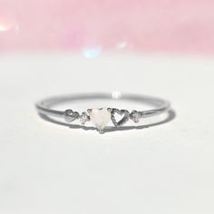 Our love is a forever type of thing! This ring features two petite hearts. It's feminine and simple and the perfect stacking ring. Promise Rings Cheap, Cute Promise Rings Silver, Small Heart Ring, Simple Promise Rings Silver, Simple Promise Rings For Her Silver, Dainty Promise Rings Silver, Small Rings Simple, Small Promise Rings, Promise Rings Simple Silver