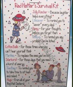 a red hatter's survival kit for children