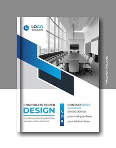 a brochure with an image of a conference room