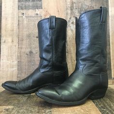 In good used condition. Boots have marks, scuffs, scratches and show heel wear (See photos). Shipped with USPS priority mail. Roper Cowboy Boots, Snakeskin Cowboy Boots, Tony Lama Boots, Cowboy Boots Mens, Black Cowboy Boots, Black Cowboy, Cowboy Outfits, Tony Lama, Mens Cowboy Boots