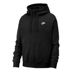 Nike Casual Sports Solid Color Zipper hoodie Jacket Black BV2645-010 (Men's) Nike Hoodie Black, Zip Up Hoodie Men, Nike Zip Up Hoodie, Black Zip Up Hoodie, Nike Casual, School Clothes, Black Zip Ups, Nike Hoodie, Back To School Outfits