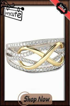 1pcs Fashion Infinity Love Rings Rose Gold Heart Rings for Women Two-tone Wedding Cubic Zircon Crystal Ring Gold Heart Rings, Rose Gold Heart Ring, Rings Rose Gold, Love Rings, Heart Rings, Infinity Love, Rose Gold Heart, Crystal Ring, Love Ring