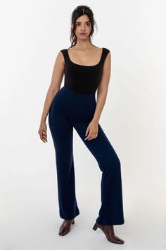 PON300 - Ponte Flared Legging – Los Angeles Apparel Basic Crop Tops, Jazz Pants, Cropped Sweaters, Classic Jazz, Los Angeles Apparel, Flare Legging, Nyc Design, Dance Pants, Flare Leggings