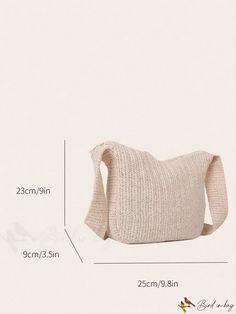 BirdinBag - Zippered Medium Straw Paper Vacation Bag Paper Sizes Chart, Vacation Bag, Word Wrap, White Space, Bag Bag, Medium Bags, Paper Size, Bags Shoulder, Straw Bag