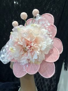 "Ready to ship today from Tennessee, USA. I ship quickly and package safely in boxes. See more distinctive fascinator hat choices at my Etsy shop at https://www.etsy.com/shop/equineelan This fascinator hat has a light pink flower petal base of 12\" x 12\". A large gorgeous pastel pink peony flower tops the base with white dotted tulle ribbon bow. The peony flower is pale pink with few light beige edged petals. The lighting makes it look yellow tinged but it is not. Photos show it both ways but t Pink Hair Accessories For Kentucky Derby Garden Party, Whimsical Pink Hair Accessories With Handmade Flowers, Pink Hair Accessories For Kentucky Derby, Pink Hair Accessories With Handmade Flowers For Summer, Pink Flower Fascinator For Wedding, Pink Handmade Flower Hair Accessories For Garden Party, Whimsical Pink Headpieces For Gifts, Pink Flower Headpiece For Wedding, Whimsical Pink Headpieces As Gift