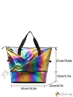 Bird in Bag - Professional Carry-on Gradient Travel Bag, Wheeled Luggage Bag, Handheld Shoulder Fitness Bag, Swimming Bag, Yoga Bag Large Capacity Rectangular Duffle Bag For Shopping, Functional Multicolor Tote Shoulder Bag, Multicolor Bags With Zipper Closure For Trip, Functional Multicolor Large Capacity Bags, Portable Multicolor Shoulder Bag For Travel, Multicolor Portable Shoulder Bag For Travel, Rectangular Travel Bag With Zipper For Shopping, Rectangular Travel Bag With Zipper Closure For Shopping, Foldable Rectangular Bag For On-the-go