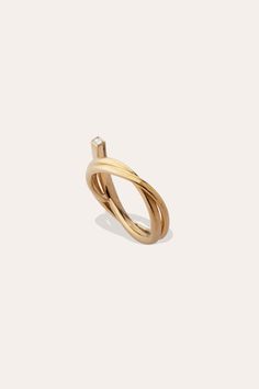 * Made in 18ct yellow gold * Ethically sourced materials * One year guarantee * It is certified in accordance with the Hallmarking Act 1973 Contemporary Rings, Industrial Age, Contemporary Ring, Princess Cut Diamond, Square Diamond, Gold Line, Organic Design, Design Language, Princess Cut Diamonds