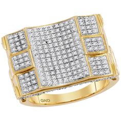 Luxury 10kt Yellow Gold Mens Diamond Cluster Ring - A Statement of Elegance and Style #Diamond #Gold #CurrentlyWearing #OutfitDaily #LookOfTheDay #Vintage #Silver #StreetStyle #PortraitIg #InstagramInfluencer #OOTDMagazine #ModelInfluencer #Trend #Couture #CasualOutfit #Necklace #Accessorize #DailyLook #UrbanFashion #IGInfluencer #Fashionable #Fashionista #InfluencerStyle #FashionStyle #FashionWeek #Casual #BohoChic #Stylish #Photoshoot #InstaModel Yellow Gold Mens Rings, Signature Jewelry, Diamond Cluster Ring, Size 10 Rings, Adjustable Necklace, Diamond Cluster, Everyday Jewelry, Cluster Ring, Diamond Clarity