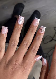 Work Nails, French Acrylic Nails, Short Square Acrylic Nails, Long Acrylic Nails Coffin