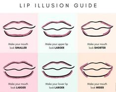 Lip Illusion Guide for Lipliner#makeup#lipliner#lipillusionguide#liplinerguide#thatgirl#lipillusion Smaller Lips How To Get, Lip Liner Techniques, How To Get Rid Of Lip Lines, Lip Pencil Tutorial, Lipliner And Lipgloss Combos, Lipliner Tutorial, Lip Liner Application, Makeup Template, Makeup Life Hacks