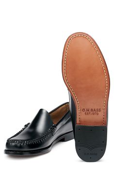 Rich leather elevates a handsome Venetian loafer styled with a moc toe and low heel that will lend a timeless sophistication to your office style. Cushioned footbed with arch support Leather upper and sole; unlined Imported Classic Slip-on Boat Shoes With Stitched Sole, Classic Slip-ons With Leather Footbed For Business Casual, Classic Boat Shoes With Leather Footbed, Classic Moc Toe Boat Shoes With Stitched Sole, Classic Tassel Loafers With Brogue Detailing, Slip-on, Classic Tassel Loafers With Brogue Detailing, Classic Slip-on Dress Shoes With Stitched Sole, Classic Slip-on Oxfords With Stitched Sole, Classic Tassel Loafers With Leather Sole