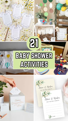 Baby Shower Activities Baby Shower Ideas Activities, Diy Baby Shower Activities, Boy Baby Shower Activities, Fun Baby Shower Activities, Sentimental Baby Shower Ideas, Baby Shower Activity Ideas, Unique Baby Shower Activities, Low Key Baby Shower Ideas, Baby Shower Crafts For Guests