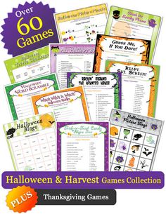 halloween and harvest games collection for kids