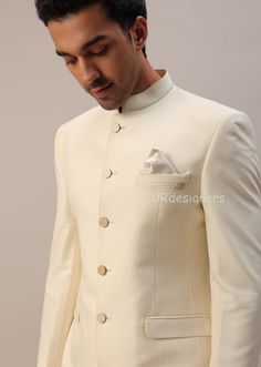 Cream Pant, Prince Suit, Indian Wedding Party, Jodhpuri Suit, Ring Ceremony, Dance Event, Cream Pants, Suit Covers, Fancy Buttons