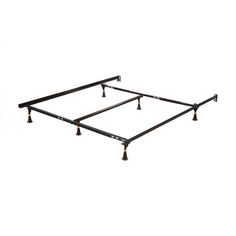 an image of a metal bed frame with no headboard or foot board on it