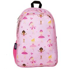 Your child will be the talk of the playground with Wildkin's 15 Inch School Backpack! Eye-catching patterns and a functional design come together to make this backpack for boys, and girls a fun addition to your child’s school and travel essentials. Two padded, adjustable shoulder straps and a padded back provide a comfortable wear, while the durable top handle is perfect for hanging in a locker before heading to class. We’ve designed our 15-Inch toddler backpack for school to withstand even the Playful Back To School Bag, Playful Bags For Back To School, Playful School Event Backpacks, Playful School Event Bags For Back To School, Pink Backpack For Playtime, Pink Standard Backpack For Playtime, Pink Backpack For Playtime And Back To School, Cute Standard Backpack For Playtime, Playful Softback Backpack For Playtime