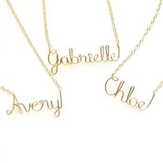 Gold Child Name Necklace. Kids Name Necklace. Custom Girls Kids Necklace. Gold Girl, Medieval Jewelry, Kids Necklace, Grandparent Gifts, Glitz And Glam, Floral Jewellery, Rough Diamond, Dream Jewelry, Cute Earrings