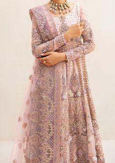 Introducing our Luxury Wedding Collection by Ramsha to make you look and feel your best These pieces will add a touch of class and elegance to your wardrobe. This collection is a beautiful collection of ensembles offering versatile compositions for the latest festive wardrobe requirements. Embroidered Handmade Front Body Embroidered Back Body With Sequence Embroidered Handmade Front And Back Kali With Sequence Embroidered Handmade Sleeve With Sequence Embroidered Dupatta With Sequence Raw Silk For Lining Raw Silk Trouser. Color: There might be slight color variation due to lighting and flashes during the photo shoot. The color may also vary because of different screen resolutions. Wash Care: Dry Clean Only. Eid Anarkali Set With Intricate Embroidery, Designer Semi-stitched Anarkali Set With Sheer Dupatta, Long Sleeve Chinon Anarkali Set With Zari Work, Designer Festive Anarkali Set Floor-length, Festive Floor-length Anarkali Set With Dabka, Designer Long Anarkali Set For Diwali, Designer Eid Anarkali Set Maxi Length, Anarkali Traditional Wear With Dabka Detailing, Designer Wear Eid Anarkali Maxi Set