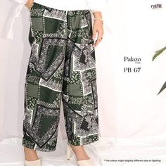 Womens Palazo are made of modern batik, 100% cotton, material grade AAA, Abstract and flower patterns. Pocket is available on the right side of palazo. The size chart refers to the attached picture. Available size: Size 1, size 2  and size 3.  After the first washing, our product will not shrink from its normal size and the colour will not be faded. Summer Cotton Sets With Long Pants, Cotton Long Pants Set For Summer, Cotton Printed Pants For Vacation, Casual Patterned Cotton Sets, Green Cotton Summer Sets, Trendy Cotton Beach Sets, Casual Cotton Wide Leg Sets, Beach Cotton Pants With Floral Print, Floral Print Cotton Beach Sets