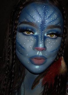 Avatar Halloween, Halloween Make-up Looks, Halloweenský Makeup, Holloween Makeup, Drag Make-up, Cute Halloween Makeup, Halloween Makeup Diy, Halloween Beauty