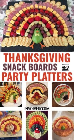 thanksgiving snack boards and party platters