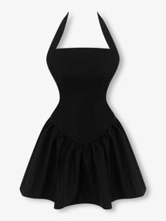 Introducing the soho mini dress, cut from premium bandage crepe. Featuring a halter neckline and bodycon fit, this dress is designed to sculpt and shape an hourglass figure. Anime Clothes, Drawing Anime Clothes, Grad Dresses, Black Xs, Outfits Casual, Halter Neckline, Anime Outfits, Mini Black Dress, Soho