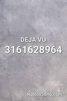 the words deja vu are written in white on a gray background