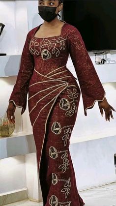 Classy Style Outfits, African Bridal Dress, Lace Gown Styles, Lace Dress Styles, African Lace Dresses