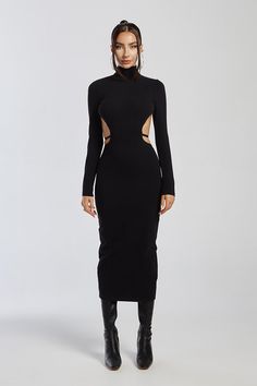 Izi Angus, Dress Minimal, Goth Dress, Clothing Outfits, Leather Dresses, Hot Dress, Care Label, Fall Looks, Hook And Eye