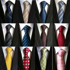 Store category Sign Up Now ! You may also like 14 COLOR Classic Men's 100% Silk Tie Necktie Geometric Woven JACQUARD Neck Ties Product Description     Item specifics: 100% Brand New In Bag.   Length: 57.1" (146CM) Width: 3.1" (8CM) at widest   Item Type:Ties   Material: 100% Silk, Waterproof,  HIGH QUALITY   Pattern Type:Paisley Department Name:Adult   Gender:Men     Style:Fashion      Size:Free       Ties Type:Neck Tie   QTY:1 X     High-quality with excellent interlining. Heavily weighted and Tie Designs Men, Ties Mens Fashion, Mens Silk Ties, Neck Ties, Jewelry Outfit, Mens Neck Ties, Silk Necktie, Well Dressed Men, Good Good Father