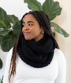 A timeless double patterned knit scarf, 'the Harper' will keep you warm and stylish all throughout the cooler seasons. Add this thick infinity scarf to your look for a cozy fix. FEATURES: Handmade by artisans 50% Recycled Acrylic / 50% Acrylic Infinity scarf One Size Fits Most Made in Uganda Knit Scarf, Infinity Scarf, Uganda, Sweater Jacket, Jacket Dress, Jumpsuit Dress, Knitting Patterns, Human, Knitting