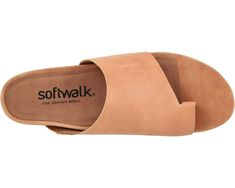 SoftWalk Corsica | Zappos.com Modern Everyday Slip-on Slides, Modern Leather Footbed Slip-on Sandals, Modern Leather Slip-on Footbed Sandals, Classic Everyday Slip-on Sandals, Classic Slip-on Sandals For Everyday, Spring Casual Footbed Sandals With Heel Loop, Casual Spring Footbed Sandals With Heel Loop, Modern Slip-on Sandals With Leather Footbed, Everyday Toe Loop Sandals For Spring