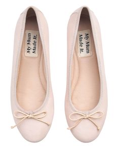 Ballet Flats - Ballet Pink - MY MUM MADE IT Ballet Wishlist, Pink Ballet Flats Outfit, Ballet Flats Aesthetic, Brookie Yancey, Ballet Clothing, Ballet Flats Pink, Ballet Attire, White Ballet Flats, Pink Ballet Shoes