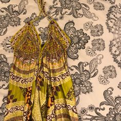 Halter, Low Back, Handkerchief Dress Perfect For Vacation, Going To The Beach, Hawaii! Never Worn With Tags Beach Hawaii, Handkerchief Dress, Going To The Beach, Low Back, Hawaii, Colorful Dresses, The Beach, Maxi Dress, Womens Dresses