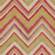 an area rug with multicolored chevrons