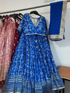 Blue Bridal Lehenga Blouse with Elbow Sleeves Indian Designer Wedding Dress Made to measure Indian pakistani Lenga choli ready to wear USA 4 banarasi lehenga choli all colors avaiable lengha choli customization avaiable Blue Banarsi Lehnga, Bridal Lehenga Blouse, Blue Bridal Lehenga, Zara Looks, Lehenga Designs Simple, Lengha Choli, Blue Lehenga, Lehenga Blouse, Kids Designer Dresses