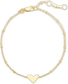 Valentine's Day Gold-plated Heart Bracelet, Valentine's Day Heart-shaped 14k Gold Bracelets, 14k Gold Heart-shaped Bracelet For Valentine's Day, Heart-shaped Gold Chain Bracelet For Valentine's Day, Valentine's Day Heart-shaped Gold Bracelet With Charms, Delicate Chain, Kendra Scott, Chain Bracelet, Gold Vermeil