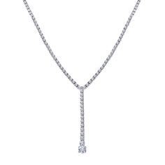 Classic Brilliant Cut Drop Necklace For Formal Occasions, Dazzling Formal Necklace With Brilliant Cut, Formal Dazzling Necklace With Brilliant Cut, Classic Formal Drop Necklace With Diamond Cut, Dazzling Brilliant-cut Necklace For Formal Occasions, Dazzling Platinum Necklace For Formal Occasions, Dazzling Formal Necklaces, Formal Sterling Silver Tennis Necklace With Diamond Accents, Elegant Sterling Silver Tennis Necklace For Anniversary