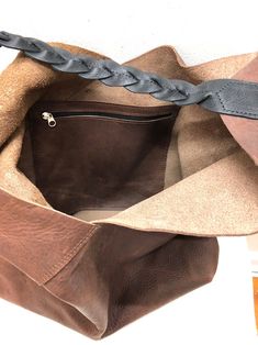 Work And Travel, Brown Handbag, Leather Work, Shopper Tote, Work Travel, Leather Working, Bag Pattern, Large Bags, Travel Bag