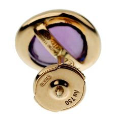 Fred of Paris Amethyst Rose Gold Stud Earrings 0003015-20 Paris Jewelry, Rose Gold Earrings Studs, Rose Gold Studs, Amethyst Earrings, Stunning Earrings, Amethyst Stone, Gold Studs, Gold Earrings Studs, 18k Rose Gold