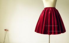 Custom Made(your own size, your preferred color, even your own design). Color Burgundy/Red Wine The price of velvet skirt getting to the regular price, 56.99usd. if you need more than 2 skirts, please contact with me for discount. A layer of velvet fabric with underneath lining. High quality velvet skirt Red Wine/Burgundy wrap elastic waistband and it can also be made with zipper and not stretchy Listed skirt is 23.5 inches It is always able to custom make in different length (For extra length, Red Mini Skirt For Cosplay, Costume Full Skirt With Gathered Details, Costume Full Gathered Skirt, Red Fitted Skirt For Halloween, Fitted Red Skirt For Halloween, Red Skirt For Halloween Cosplay, Elegant Halloween Party Skirt, Fitted Full Skirt For Costume, Elegant Mini Skirt For Costume Party