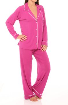 Eberjey Gisele PJ Set, $99, in every color!  These are THE softest PJs everrrrrrrrr. Nice Clothing, Comfy Pjs, Fashionably Late, Cute Pajamas, Fashion Wishlist, Style Spring, The Unicorn, Sleepwear & Loungewear, Fabulous Fashion