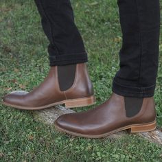 Living in comfort and style. The original Chelsea boots handcrafted in Europe. Brown Chelsea Boots, Boot Companies, Chelsea Boots Men, Brown Leather Boots, Chelsea Boot, Men's Collection, High Quality Leather, Boots Men, Chelsea Boots