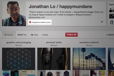 the website for jonathan lo / happymundane is displayed