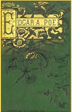 an old book with the title deara poe written in gold and green on it